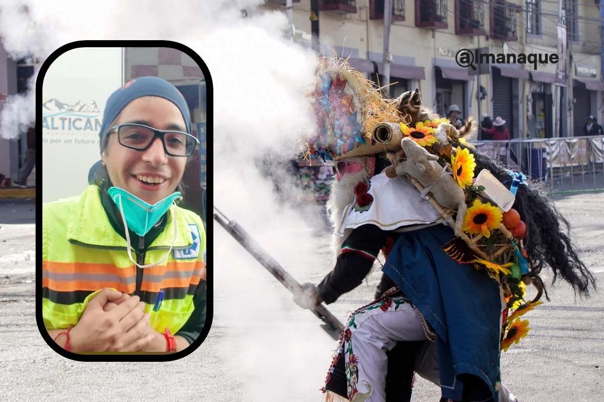 “Me enamoré como extranjero”- Samuel, el paramédico venezolano que cada año regresa al Carnaval de Huejotzingo