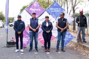 Mejora Lupita Cuautle imagen urbana en Delegación Atlixcáyotl