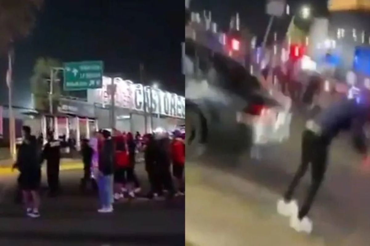 Pelea entre aficionados de Puebla y Toluca a afuera del Cuauhtémoc deja cuatro detenidos