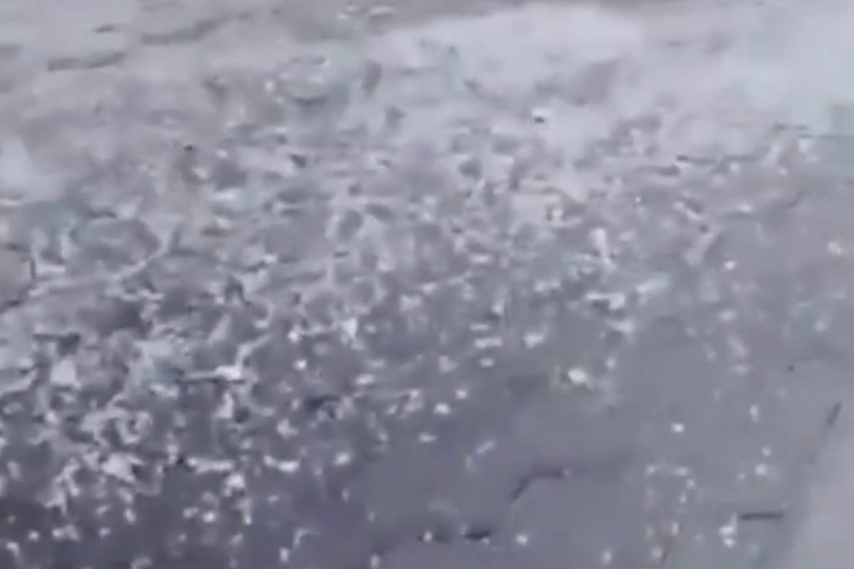 Ráfaga de viento rompe domo de cristal en Plaza Vía San Sebastián 