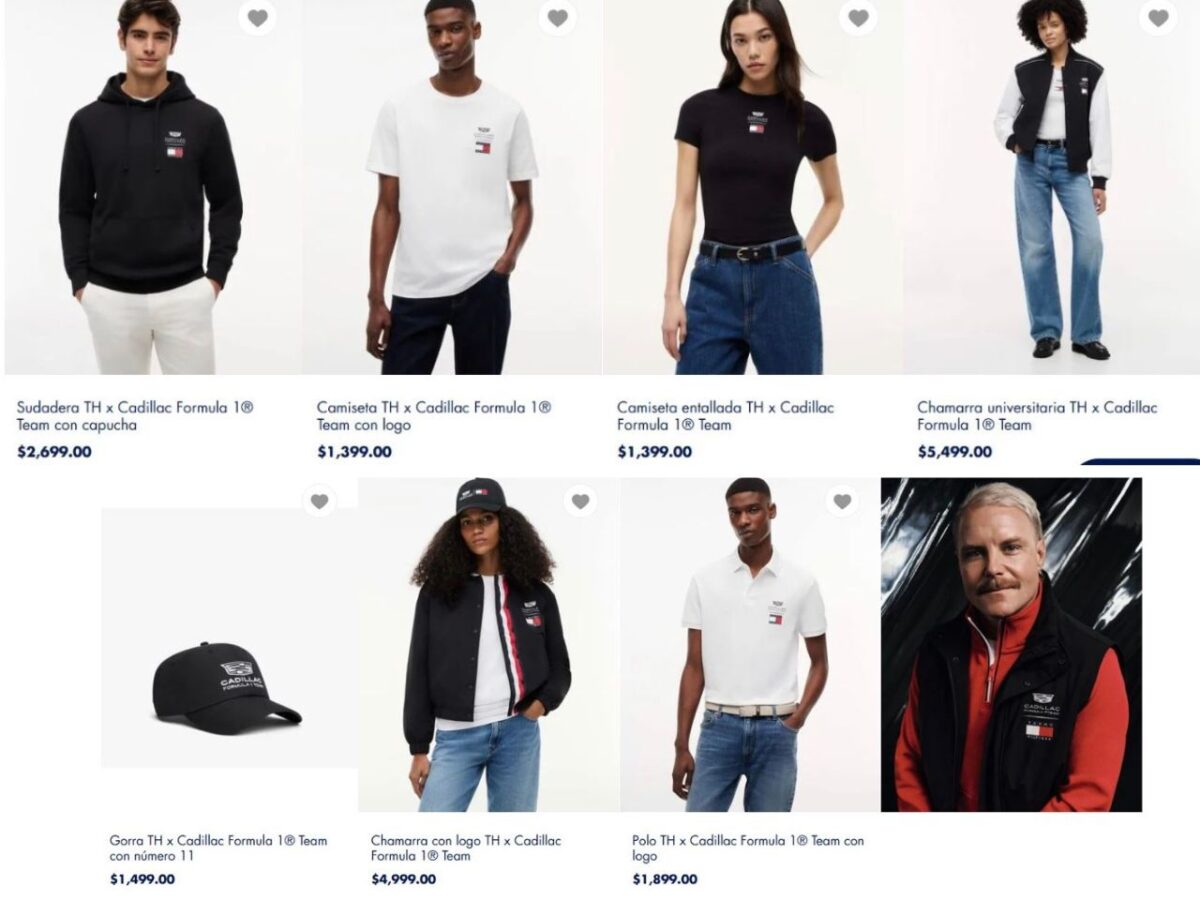 Ya salió la merchandising oficial de Tommy Hilfiger Cadillac de la F1 y estos son los precios 2 Ya salió la merchandising oficial Tommy Hilfiger Cadillac de la F1