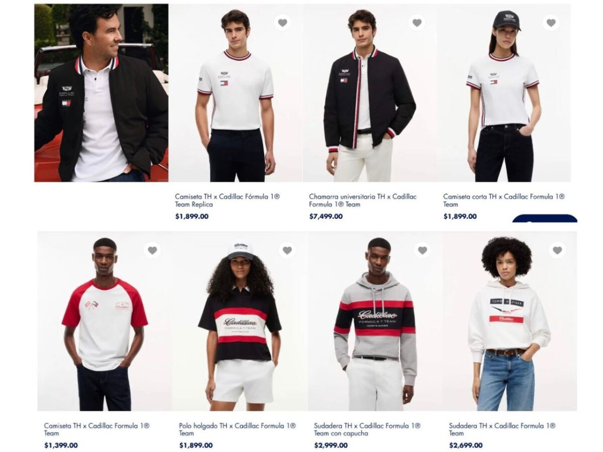 Ya salió la merchandising oficial de Tommy Hilfiger Cadillac de la F1 y estos son los precios 3 Ya salió la merchandising oficial Tommy Hilfiger Cadillac de la F1