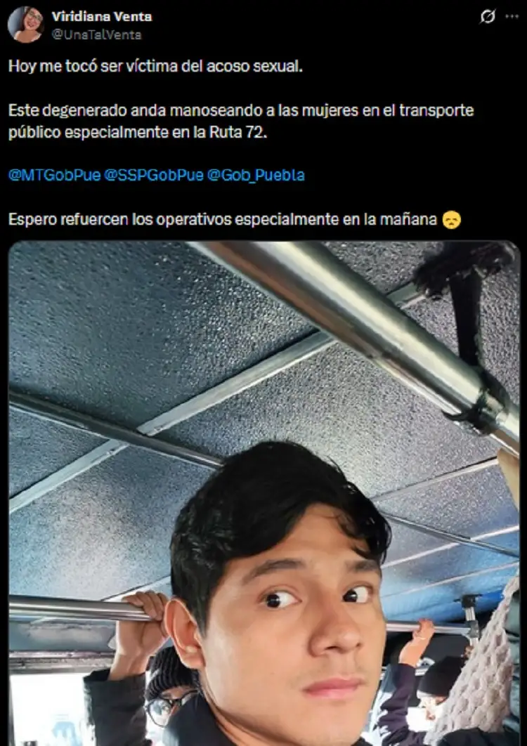 Acosan a reportera en la ruta 72 y exhibe al agresor