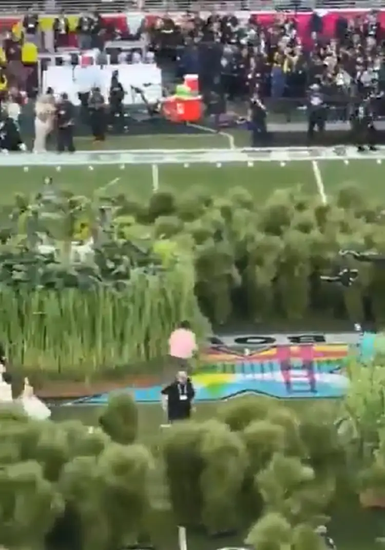 ¿Cuánto ganaron los árboles humanos del medio tiempo del Super Bowl LX?