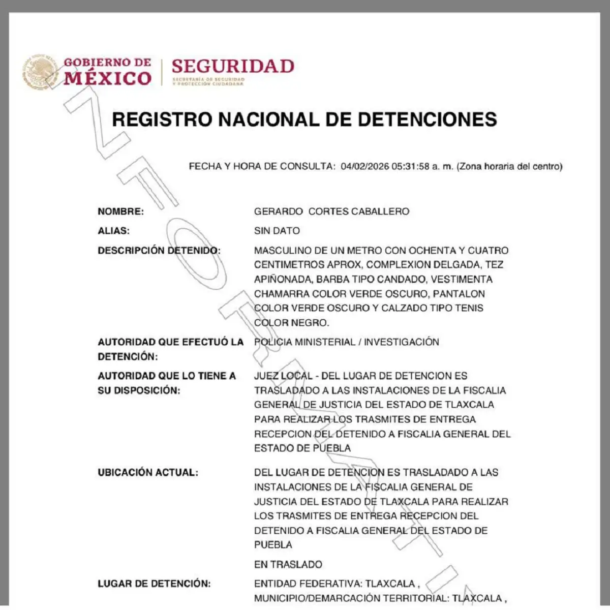 Detienen a Gerardo Cortés Caballero, alcalde de Cuautempan con licencia que estaba prófugo 3 Detienen a Gerardo Cortés Caballero, alcalde de Cuautempan