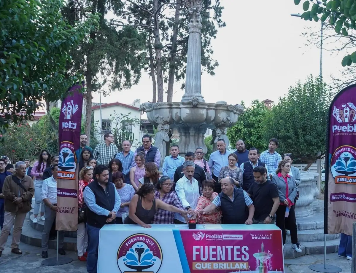 Entrega Gobierno de Pepe Chedraui mantenimiento integral de la fuente del Parque Habana 3 Entregan mantenimiento de la fuente del Parque Habana