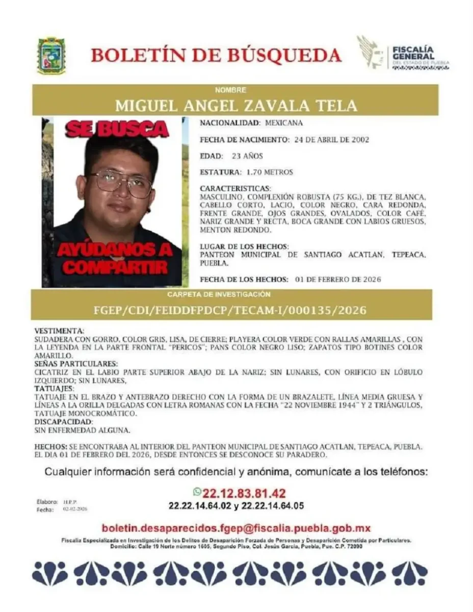 Identifican cadáver embolsado en Valsequillo: Era Miguel Zavala