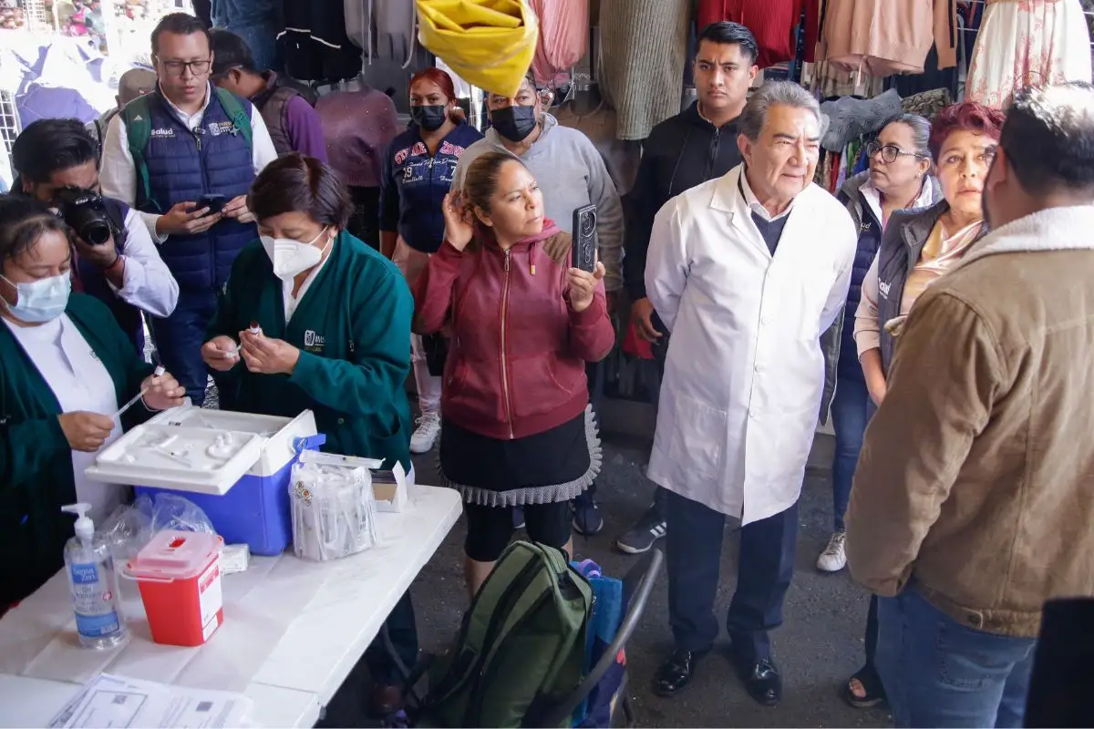Así fue la jornada de vacunación en el Mercado Hidalgo