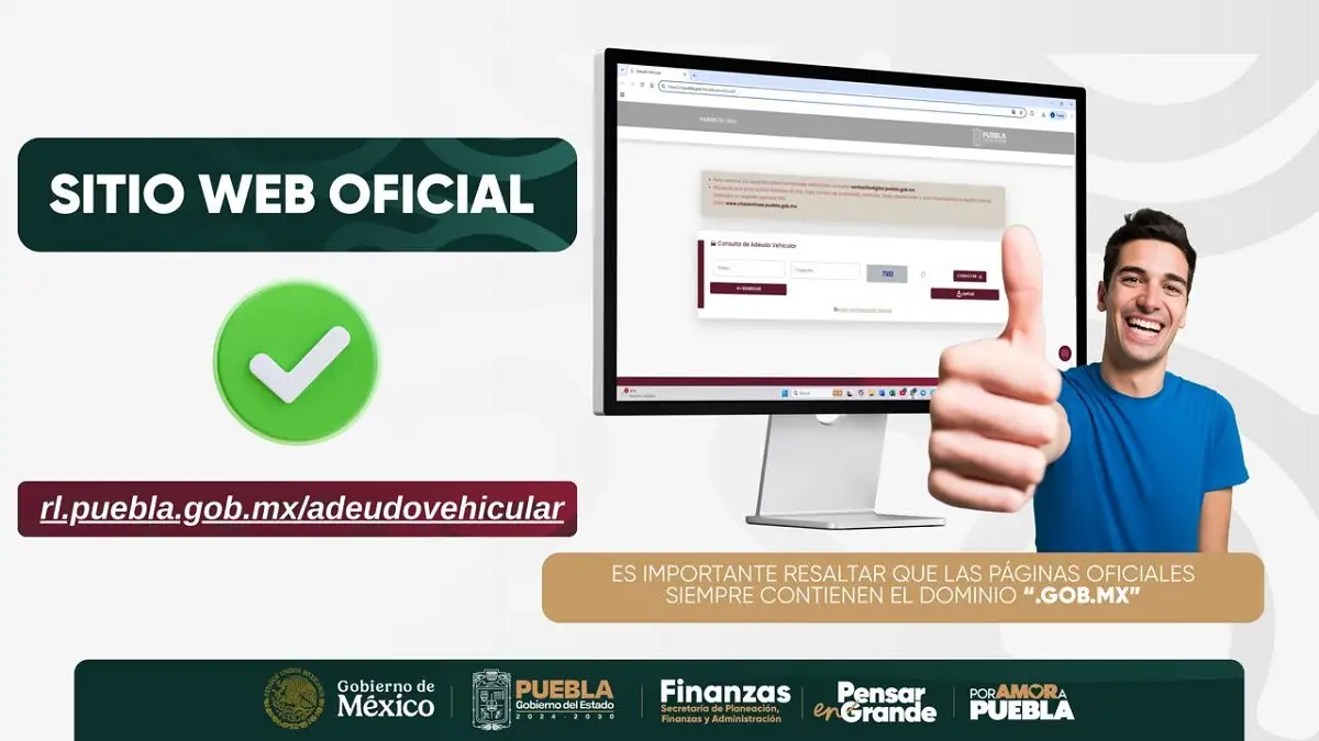 Alertan sobre página falsa para pagar control vehicular en Puebla
