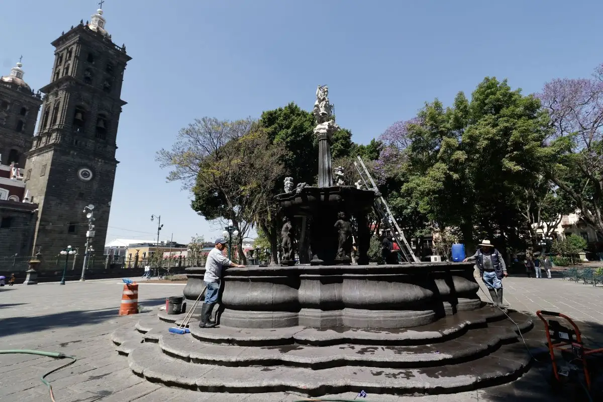 Puebla protegerá monumentos con pintura por marcha del 8M