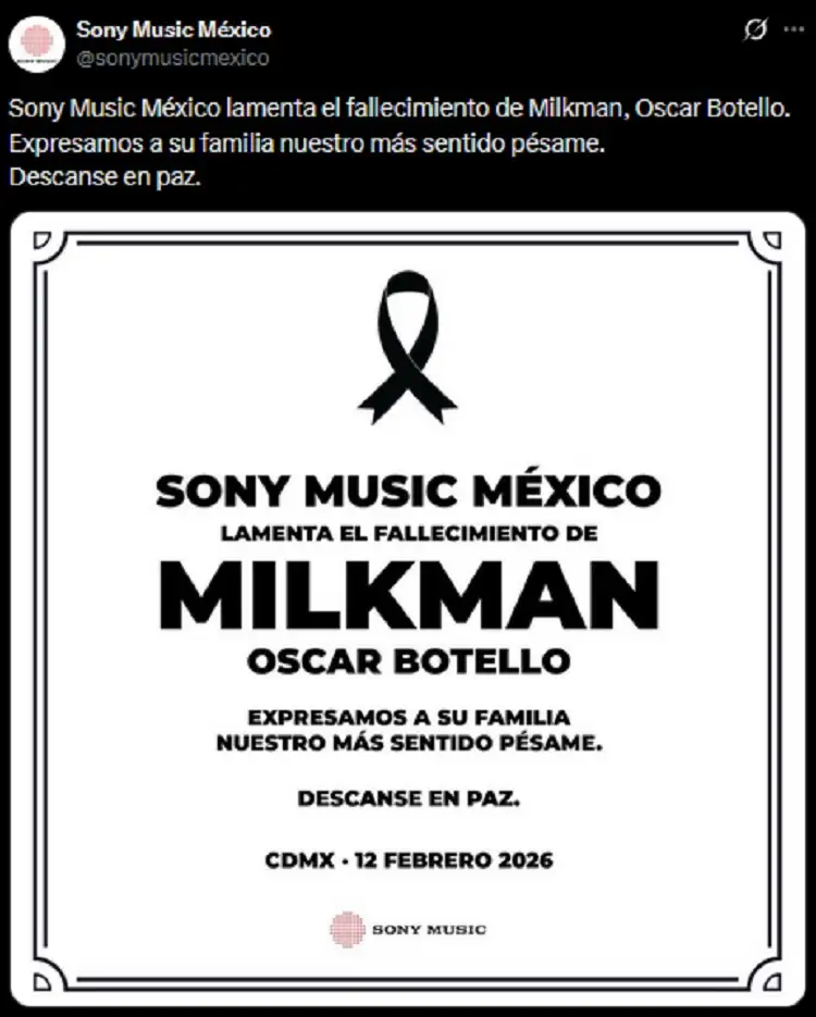 ¿Quién era Milkman, rapero y amigo de Belinda que falleció?