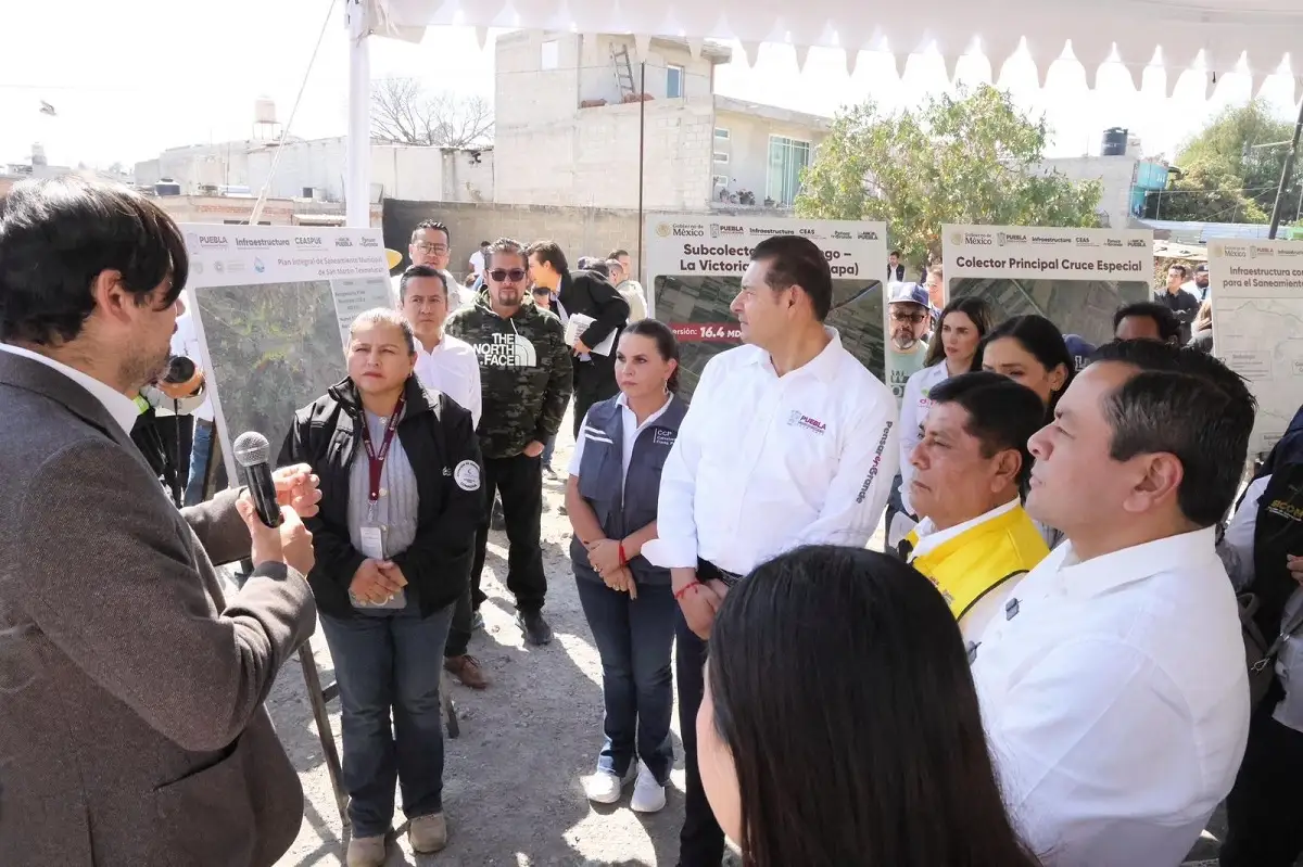 Gobierno estatal mejora calidad del agua con obra de saneamiento del Atoyac