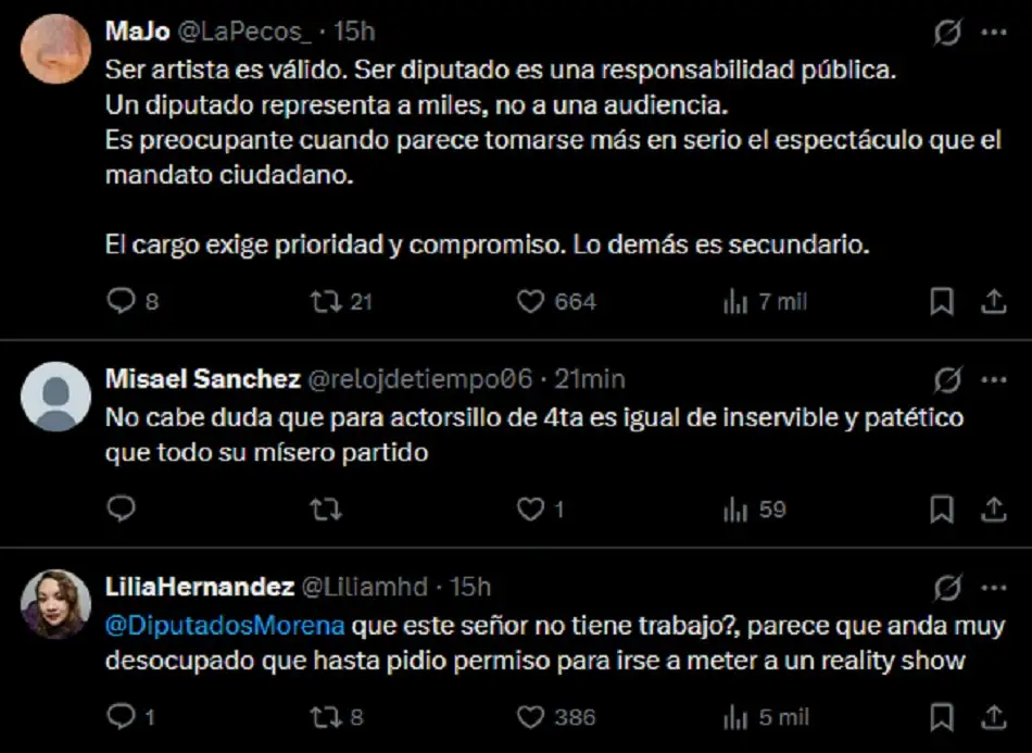Sergio Mayer deja el Congreso para irse a La Casa de los Famosos