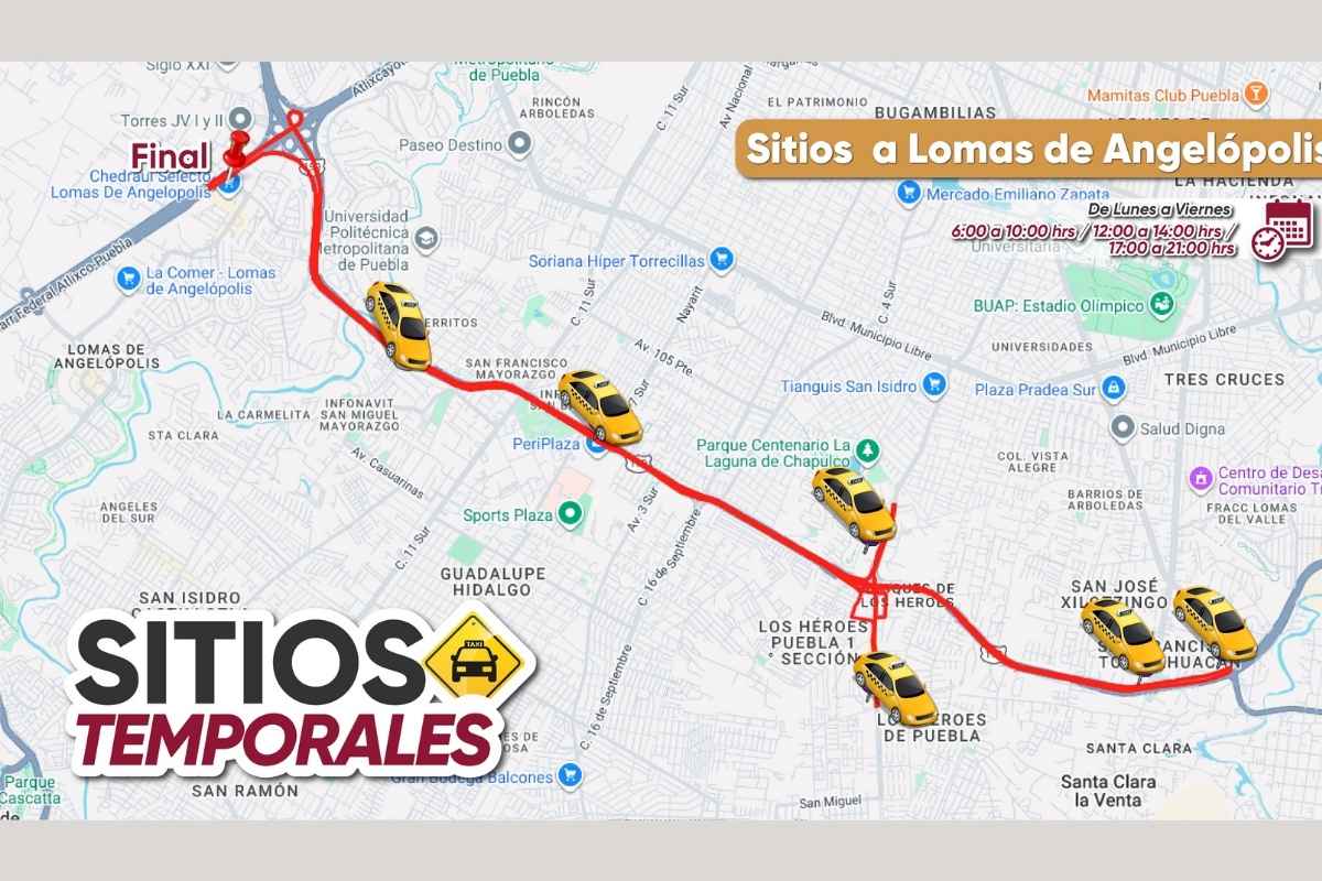 taxis temporales lomas de angelopolis