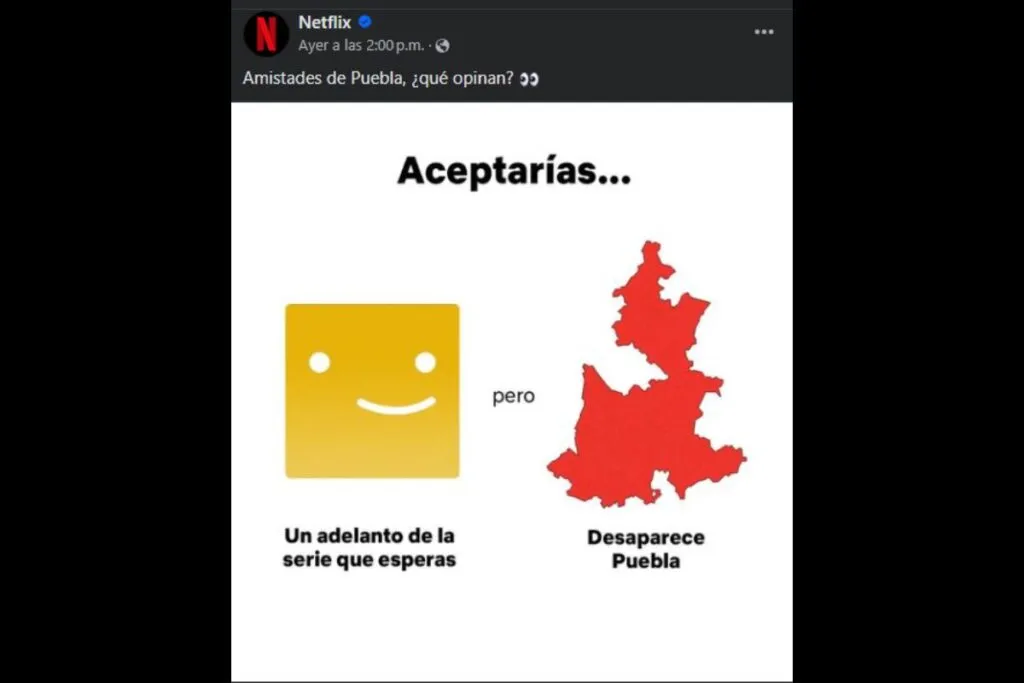 Netflix desaparecer Puebla